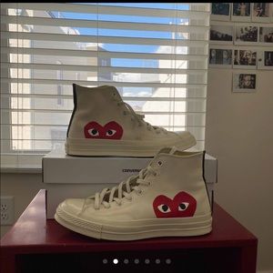 Converse x comme des garcons size 9.5